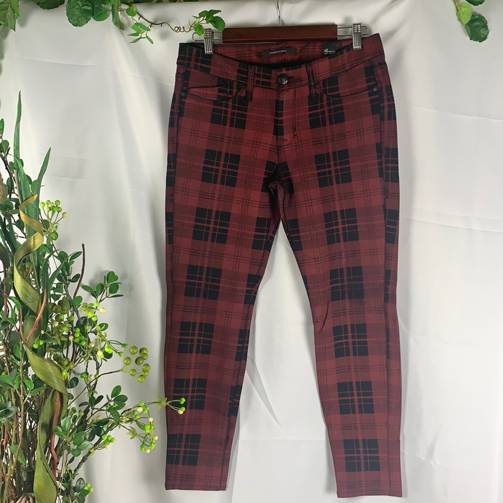 ❌TRADED❌ Dylan George Plaid Stretchy Skinny Pants - Picture 3 of 16
